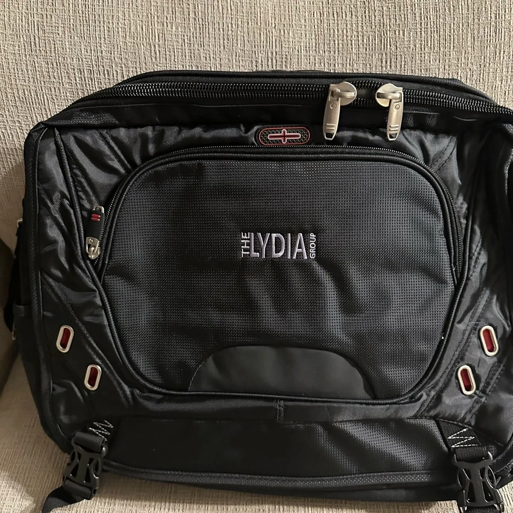 Men's Black Computer Messenger Bag